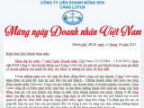 (13-10-2021) CÔNG TY LIÊN DOANH BÔNG SEN MỪNG NGÀY DOANH NHÂN VIỆT NAM